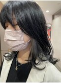インナーカラー×ミディアムヘア