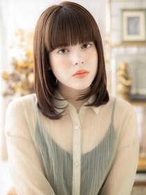 カバーヘア ブリス 北浦和(COVER HAIR bliss) ぱっつん前髪大人可愛い小顔エアストレートa北浦和20代30代40代