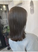 重め切りっぱなし 冬の透明感グレージュ