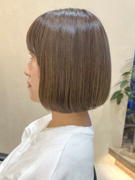 ヒビヲ(HIBIO) 中明度ミルクティーベージュワンブリーチダメージレスハイトーン