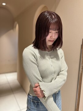 マーシィ(MARCIE) 【natsumi】ふわボブ×ピンクブラウン