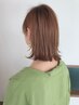 【ハリコシ　艶感UP 】髪質改善艶カラー＋カット　　¥12000