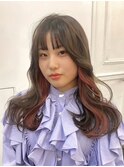 インナーカラーケアブリーチイヤリングカラーハイライトレイヤー
