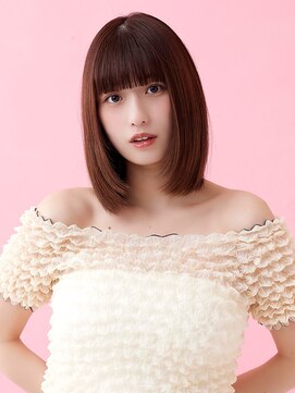 ラフィスヘアー プアナ 小田原店(La fith hair puana) 【La fith】ブリーチなしダブルカラー×切りっぱなしボブ