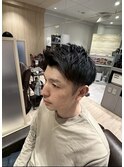 ツーブロック＆アップバング