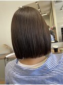 切りっぱなしボブ