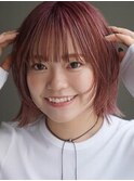 オリーブベージュ/ウェットヘア /レイヤーカット /川崎
