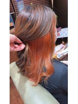 カリフ 大船(calif.)&nbsp;個性で可愛いオレンジインナーカラー