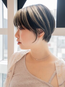 ニューヨーク ニューヨーク 河原町オーパ店(NYNY) ショートカットハンサムショートハイライトカラー