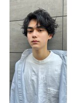 ノットバイベル 大宮(knot by belle) ニュアンスパーマ/ブルーブラック/無造作/マッシュ/大宮メンズ