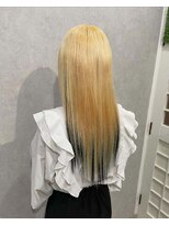 イト(ito)&nbsp;ブリーチ抜きっぱなし金髪ブロンド編み込みエクステ40インナー黒