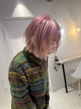 アイコン 博多(ICON.) ピンクカラー/ボブ/顔周りレイヤー