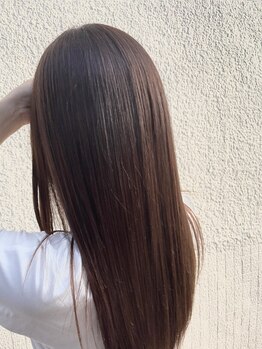 トンネルヘアー(Tunnel hair)の写真/《朝のスタイリングを楽にナチュラルにまとまる》縮毛矯正◎《ブリーチ毛にも対応可能》酸性ストレート◎