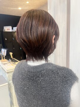 キャアリー(Caary) 福山美容室Caary髪質改善ウルフレイヤー艶髪ピンクブラウン美髪
