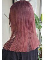 エーダブリューヘアー 三軒茶屋(aW hair)&nbsp;濃いめピンクベージュ　1~2ブリーチ