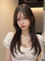 シュガーアンドソルト 垂水(SUGAR&SALT)&nbsp;韓国風レイヤーカット/小顔カット/顔周りレイヤー/透明感カラー