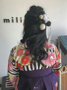 ヘアサロン ミリエ(HAIR SALON milie) 卒業式ヘアセット　着付け