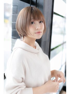 エヌアンドエーコンティ(N&A CONTi) ボブショート×オン眉ボブ×金髪マッシュ×3Dレイヤー