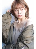 sungoose tokyoココアブラウン大人かわいいフリンジウェーブ
