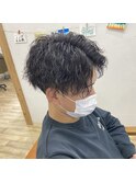 『センターパートツイストスパイラル』