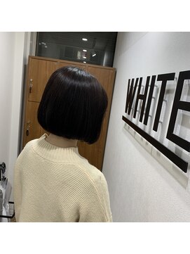 アンダーバーホワイト 南海難波店(_WHITE) 丸みボブ