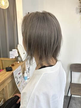 リベストバイジェービー 稲毛(li best. byjb) ピンクベージュ/インナーグレージュ/マチルダボブ/前髪【稲毛】