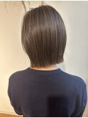 切りっぱなしボブとハイライトカラー【藺草】