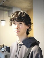 無造作スパイラルウルフパーマスタイル　2【影山】