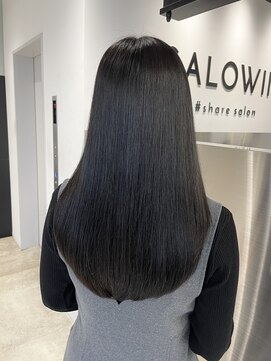 サロウィン 池袋(SALOWIN) 地毛風ブルーブラック × 髪質改善トリートメント #028