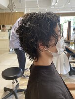 リボーン ビューティー リゾート 松戸店(re-born Beauty Resort) ベリーショートウルフカルマパーマアッシュブラック