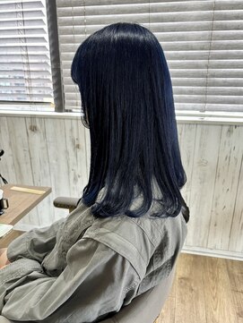 ヘブンリー(heavenly) ブルーブラック/ネイビーブルー/ダブルカラー/ブリーチカラー