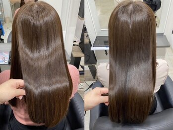 トルクアータ 伏見(torquata)の写真/【伏見/栄】自然な仕上がりが自慢の縮毛矯正♪一人一人の髪質に合わせて施術するから納得の仕上がりに◎
