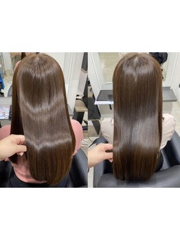 【伏見/栄】自然な仕上がりが自慢の縮毛矯正♪一人一人の髪質に合わせて施術するから納得の仕上がりに◎