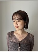 タッセルボブ/マロンベージュ/前髪/原宿神宮前