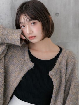 ポケット(pocket) #45/黒髪/ボブルフ/ネビージュ/小顔/ワンレン/髪質改善/仙台