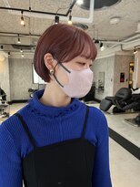 タイドヘアー 高槻店(TIDE HAIR)&nbsp;ショートカット×ピンクカラー