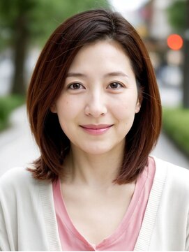 ニコレ 都島ベルファ前店(NicoRE.) 【NicoRE.都島/城北公園通】大人ローレイヤーボブ/髪質改善