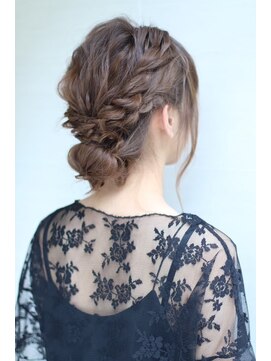 オーロ 塚口店(ORO) チェリーブラウンヘアアレンジ