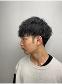 波巻きパーマ/マッシュ/ツーブロック/銀座/理容室／床屋
