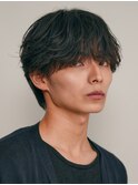 大人の抜け感を演出◎シースルーマッシュ×フェザーパーマ