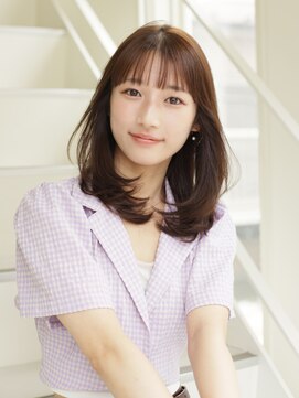 ウル 表参道(HOULe) 【宮田茉悠】レイヤーカット ベージュカラー  透明感カラー