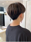 福山人気刈り上げショートコントラストハイライト立体感カラー