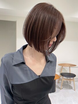 ラインボブ×顔まわり