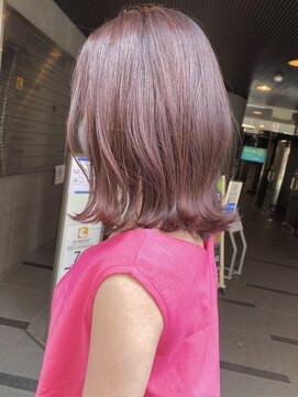 ジェム(GEM) アプリコットオレンジ/ピンクカラー/フェザーショート★24