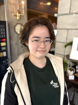 ファスナー(fustener) グラボブ×オリーブブラウン