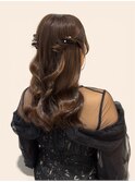 【谷】ヘアセット/ねじりハーフツイン/ミディアムヘアセット