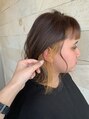 ラ・ミュール La.Mur さりげなくお洒落なyellowのインナーカラー◎