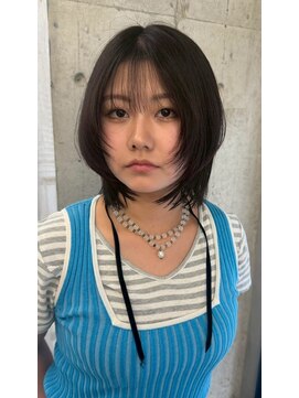 ミース(MIES) レイヤーカット/デザインカラー/なんば/担当者ミナリ