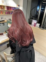 サイ(sAi)&nbsp;レイヤーカット　暖色カラー　チェリーレッド