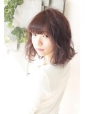 【LUCIDO STYLE BEGIN】モテ 愛されふんわり ミディアム ボブ